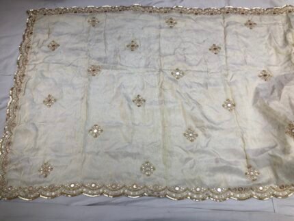 Pure cosmos silk embroidered dupatta