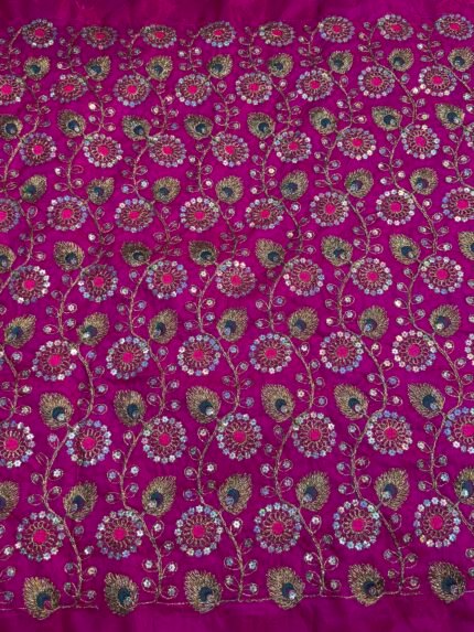 Saga silk multi embroidary